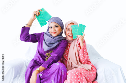 A picture of 2 ladies in 