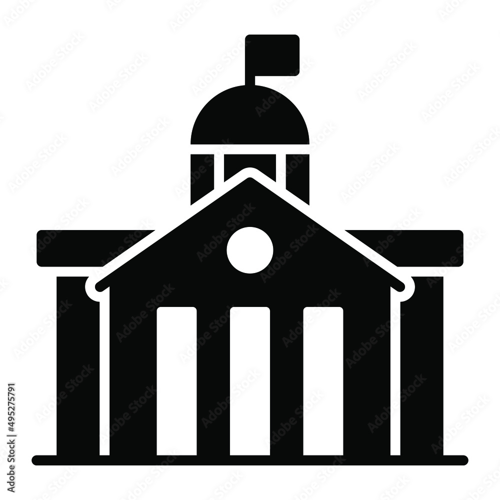 city hall building vector illustration isolated on white background. Architecture business concept. city hall building vector illustration isolated on white background. Architecture business concept.