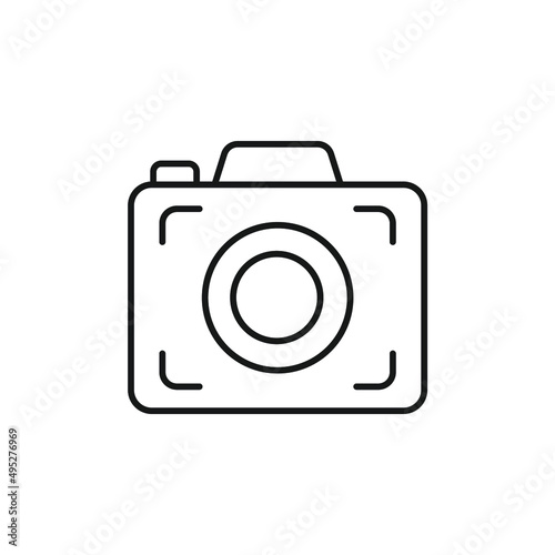Camera icons symbol vector elements for infographic web