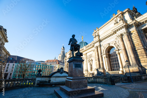 Semper Statue in Dresden photo