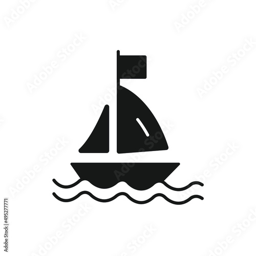 yacht icons  symbol vector elements for infographic web
