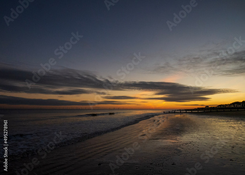 sunset at the beach