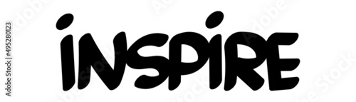 motivational words written by hand with basic colors black and white