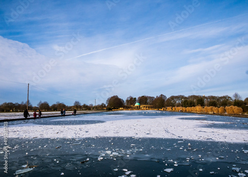 winter landscape with snow