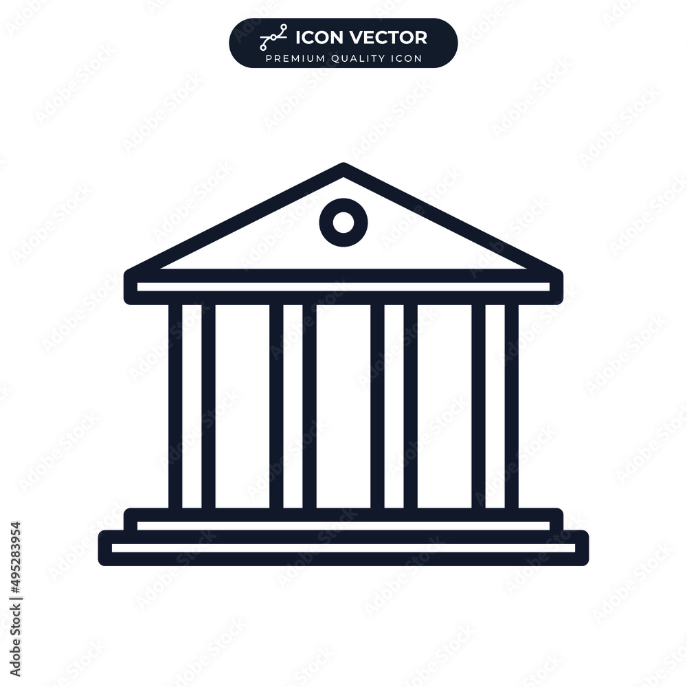 university icon symbol template for graphic and web design collection logo vector illustration