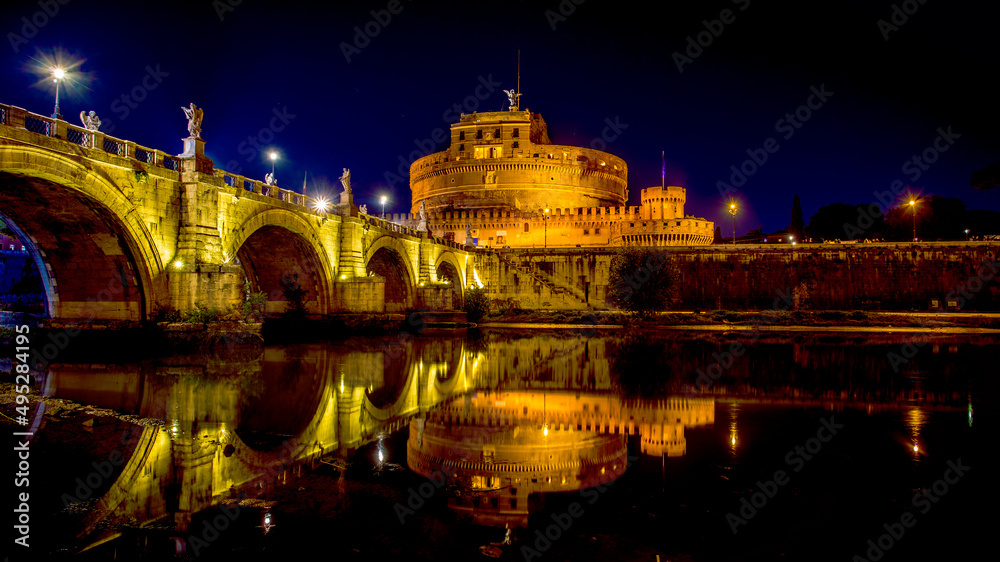 castel Sant'Angelo view from the tevere