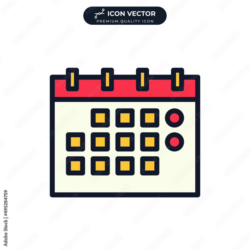 calendar icon symbol template for graphic and web design collection logo vector illustration calendar icon symbol template for graphic and web design collection logo vector illustration