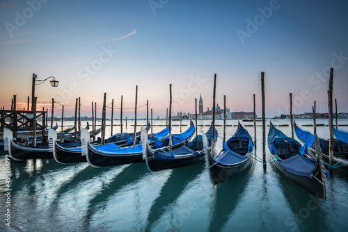 Gondolas at Riva degli Schiavoni, Venice at Sunrise  © MargaretClavell