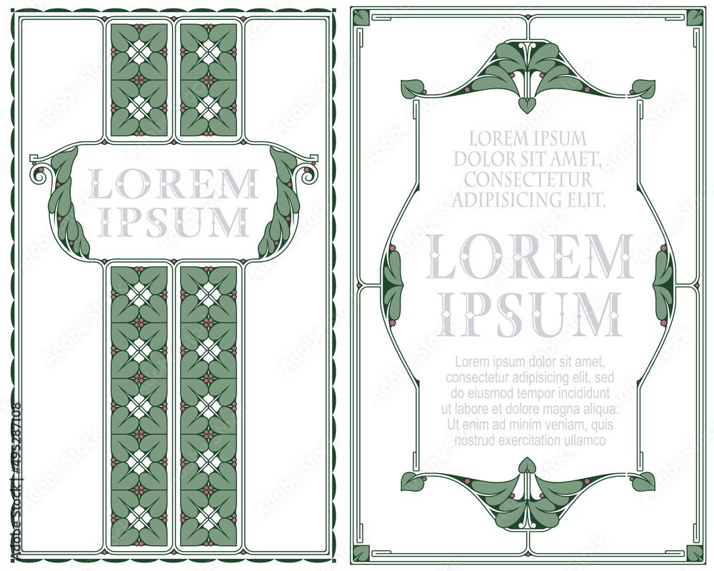 Vector template flyer, invitations or greeting cards.