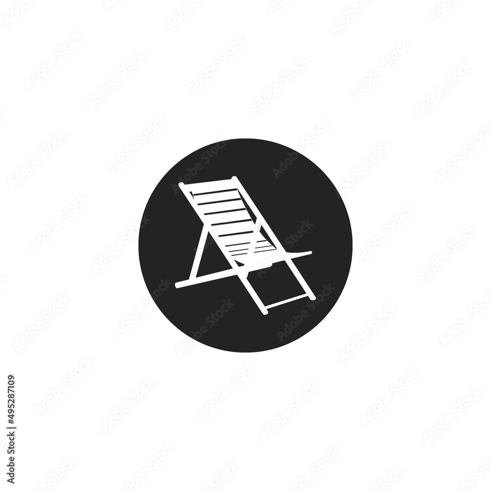 beach chair icon beach chair icon