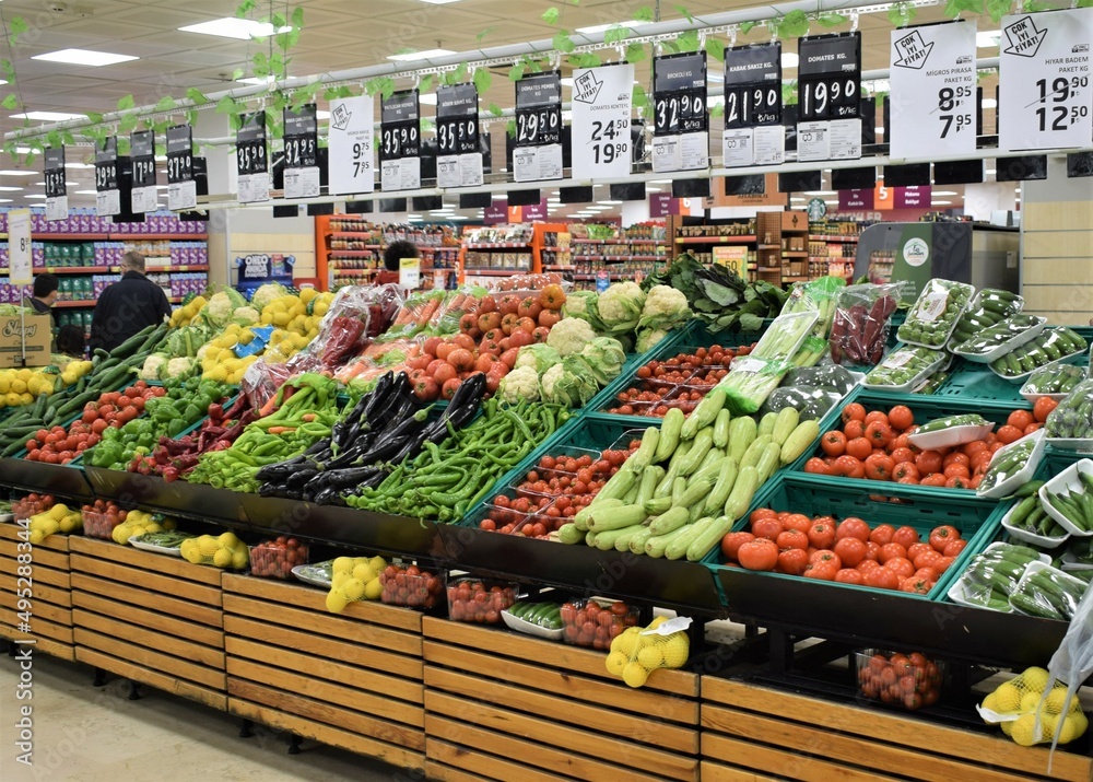 Fototapeta premium vegetables on the market