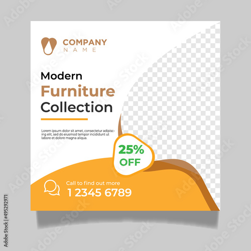 Corporate Social media post template set for Instagram post, banner, Digital marketing agency flyer  vector