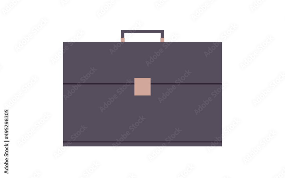 Businessman briefcase and business staff flat illustration. Businessman briefcase and business staff flat illustration.