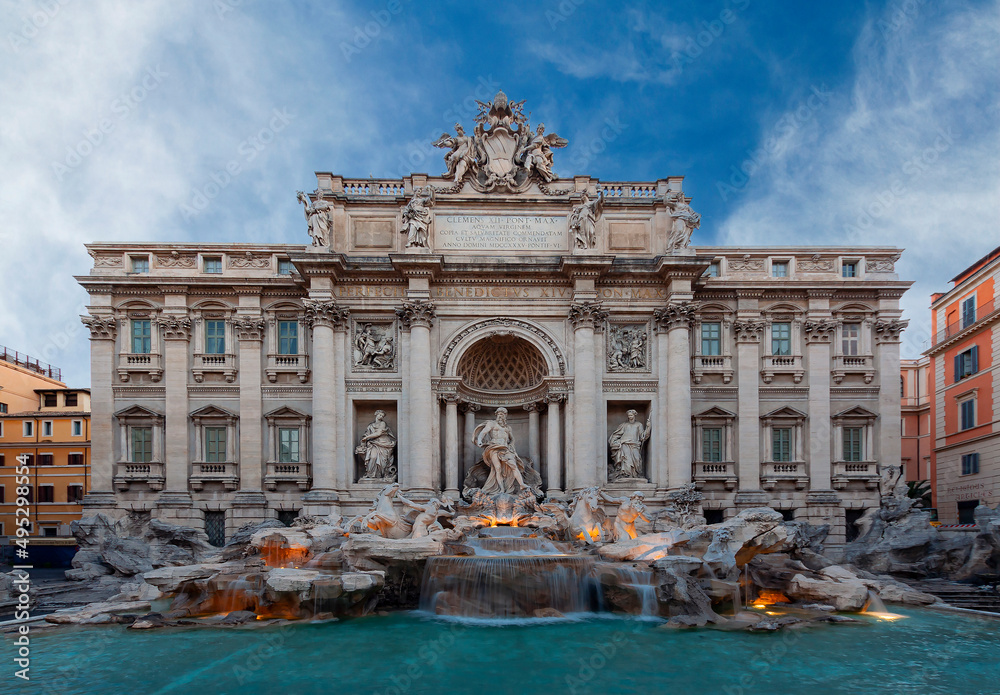 The Trevi Fountain  is an 18th-century fountain in the Trevi district in Rome, Italy,