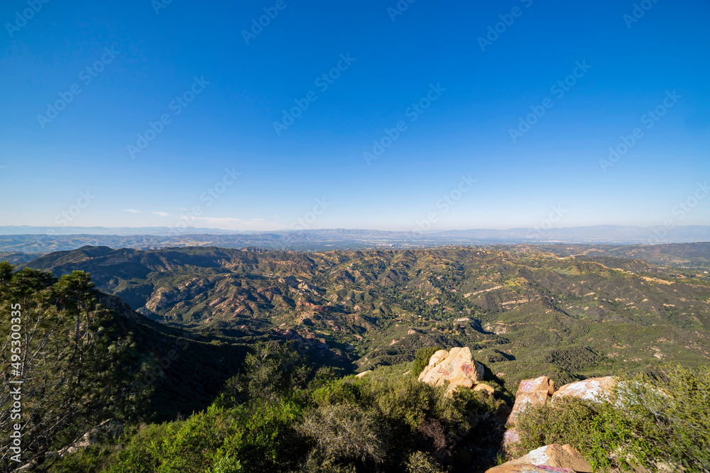 Beautiful landscape on Topanga Lookout trail