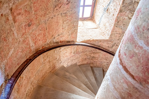 Interior of the colonial lighthouse in El Morro castle or fort in Old Havana, Cuba