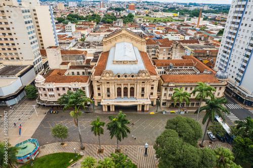 Ribeirão Preto, São Paulo / Brazil - Circa March, 2022: The Theatro Pedro II is a large theater located in the city of Ribeirão Preto, state of São Paulo, first class for symphonic music and opera. photo
