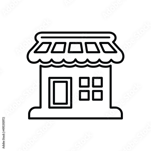 Product, store outline icon. Line vector design.