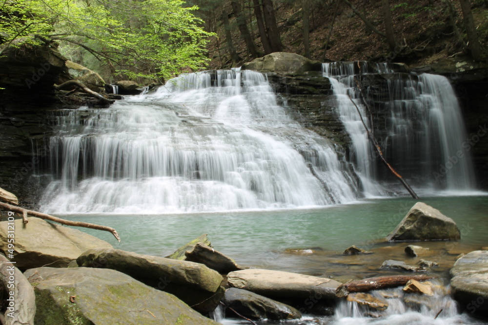 Obraz premium waterfall in the forest