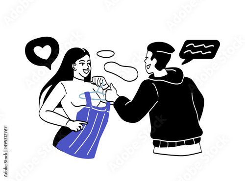 People buying clothes in fashion retail store or boutique