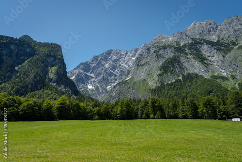 Mountain with grass