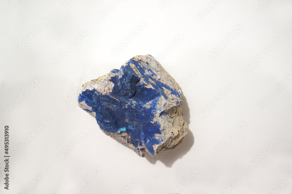 Piece of uncut azurite rock Piece of uncut azurite rock