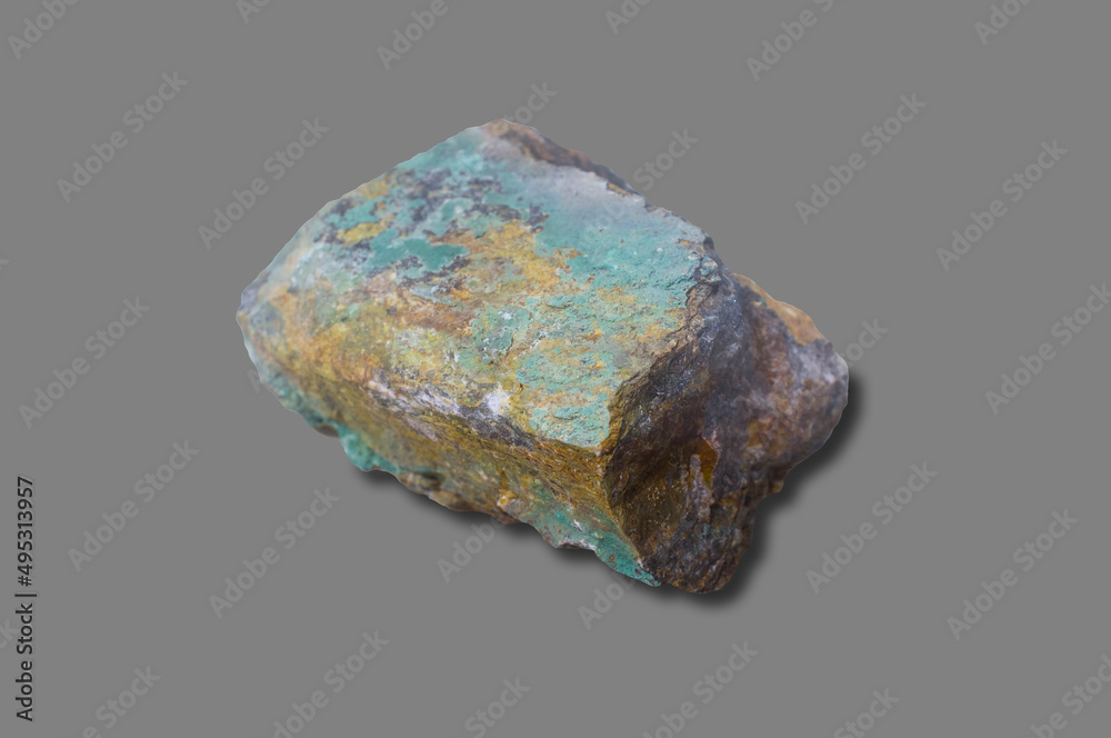 malachite rock. isolated malachite rock. isolated
