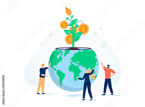 World economics or global and international financial treatment, fix inflation or help, support other countries, recover