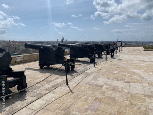 cannon in the fortress Malta Valetta  photo