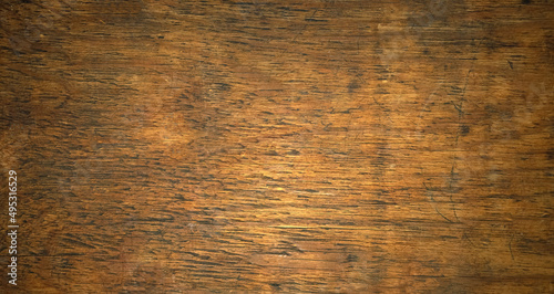 Rectangular texture of old antique wood. Pure vintage wooden text background. The table top is made of antique wood.