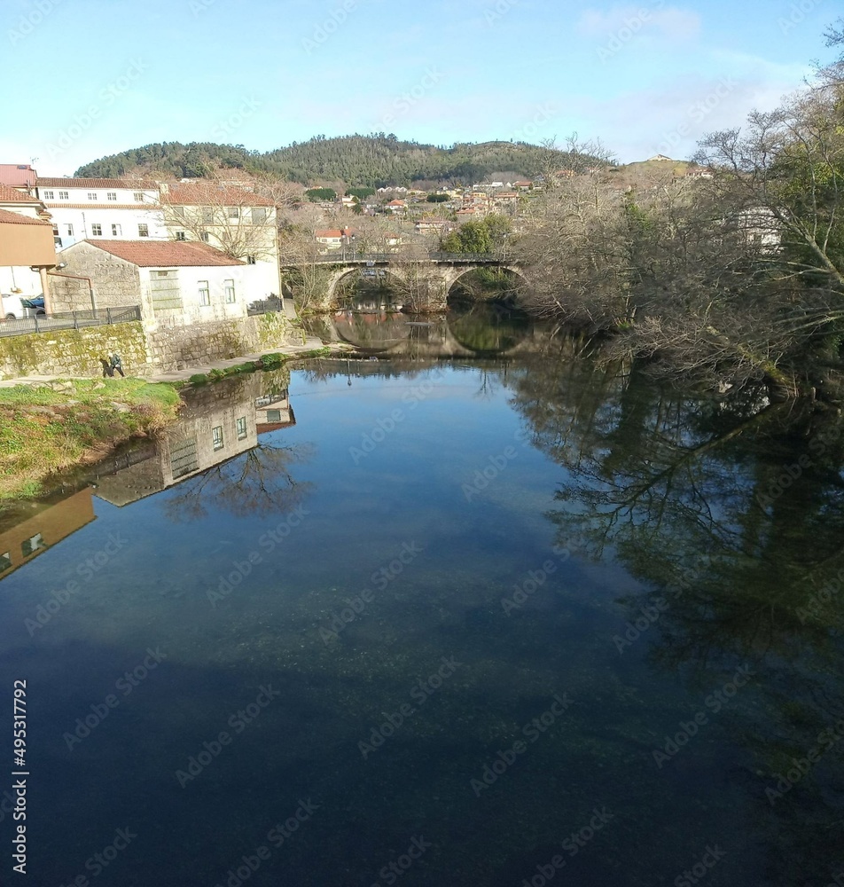 Río Verdugo a su paso por Ponte Caldelas, Galicia