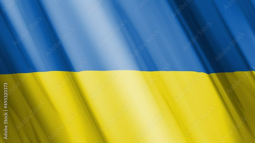 Ukrainian yellow and blue flag - animated banner, 4k resolution. Ukrainian yellow and blue flag - animated banner, 4k resolution.