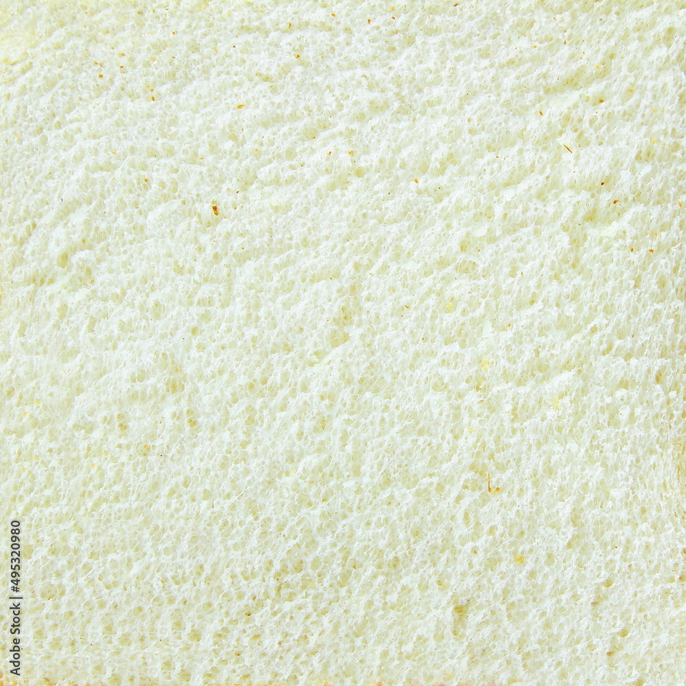 white bread slice texture as food related concept background,selective focus