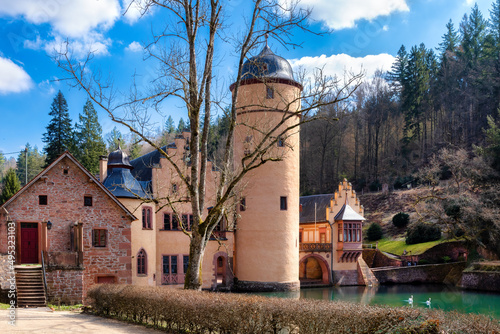 Medieval Mespelbrunn Castle, Spessart, Germany photo