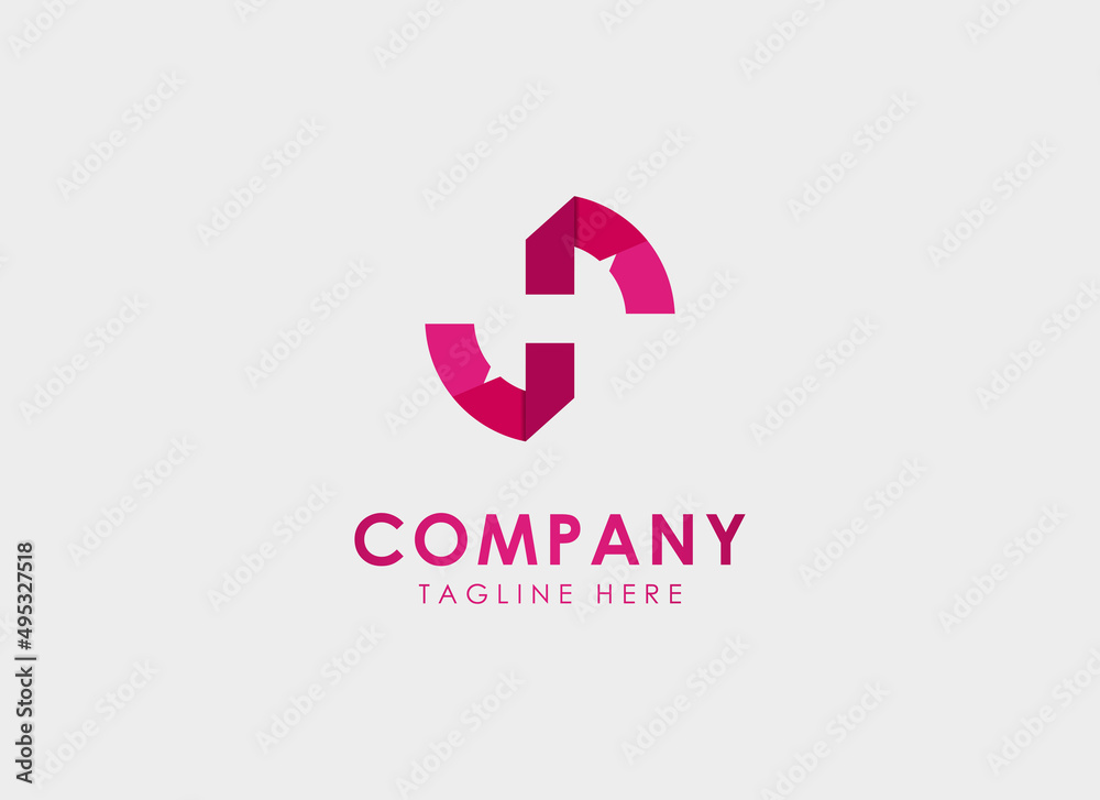 initial Letter H and S Logo. S Letter with Negative Space Letter H Inside Origami Style isolated on Grey Background. Usable for Business and Branding Logos. Flat Vector Logo Design Template Element. initial Letter H and S Logo. S Letter with Negative Space Letter H Inside Origami Style isolated on Grey Background. Usable for Business and Branding Logos. Flat Vector Logo Design Template Element.
