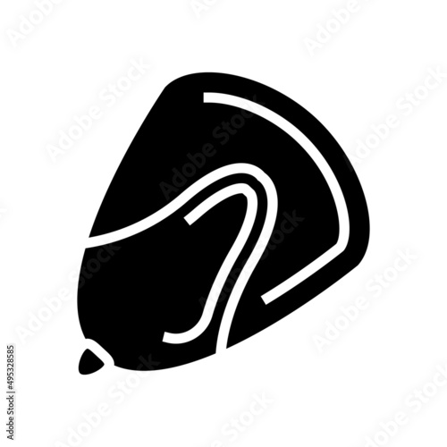 corn seed glyph icon vector. corn seed sign. isolated contour symbol black illustration
