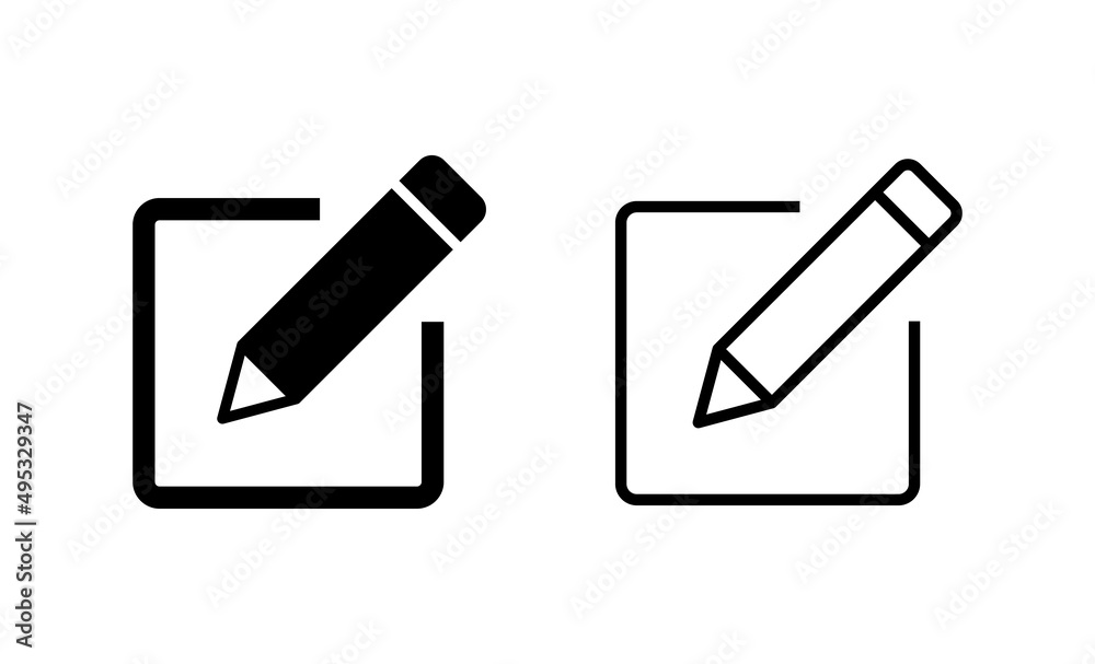 Edit icon vector. edit document sign and symbol. edit text icon. pencil. sign up Edit icon vector. edit document sign and symbol. edit text icon. pencil. sign up