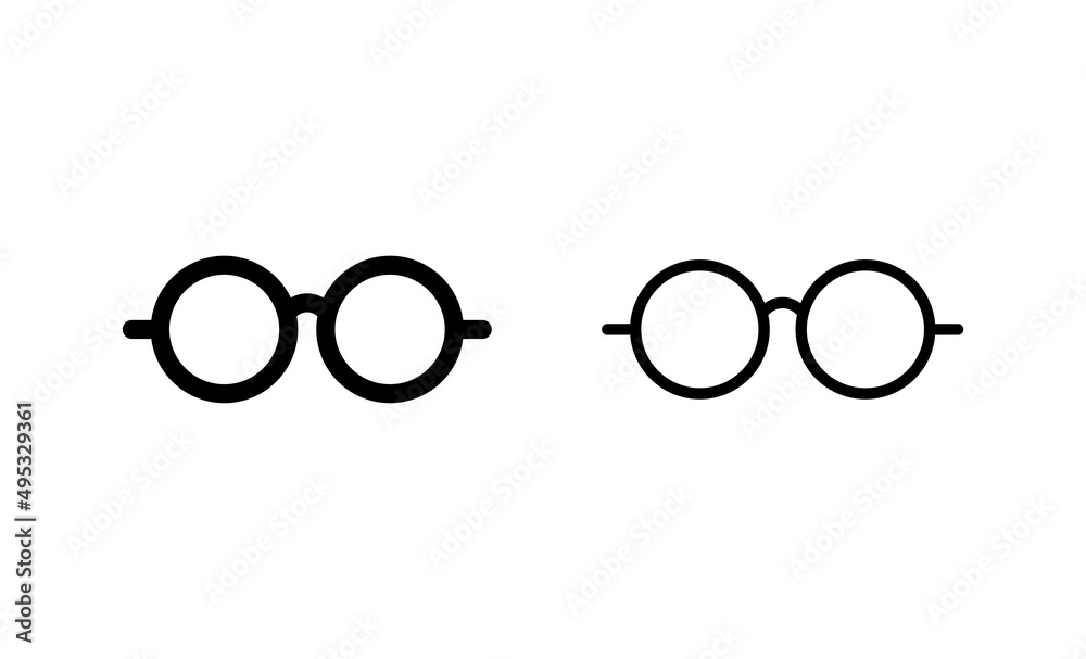 Glasses icon vector. Glasses sign and symbol Glasses icon vector. Glasses sign and symbol