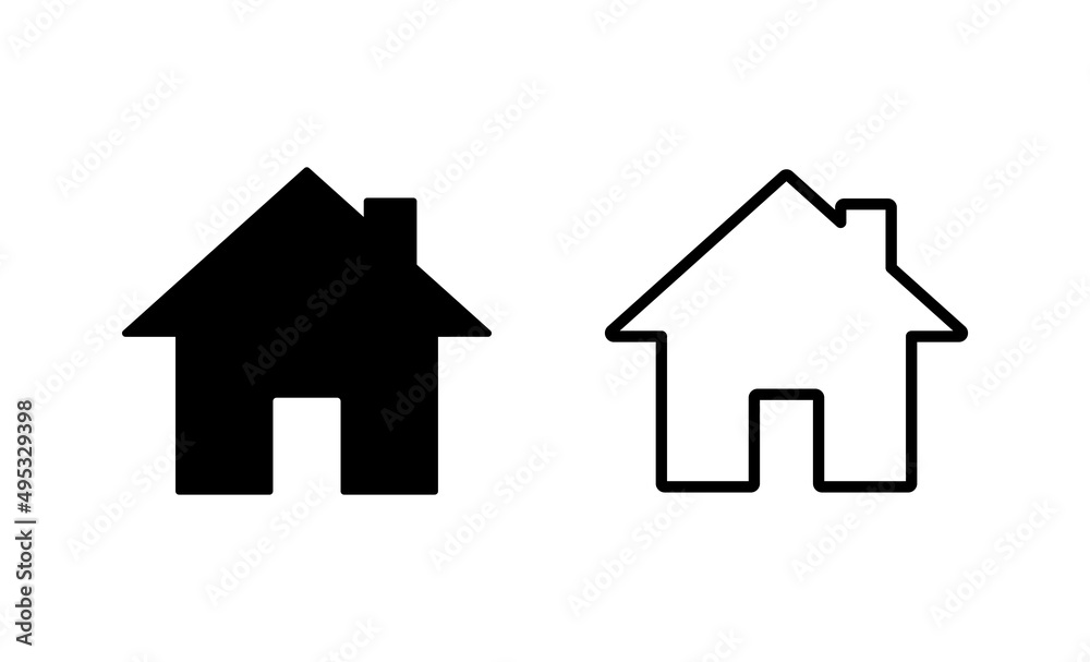 House icon vector. Home sign and symbol
