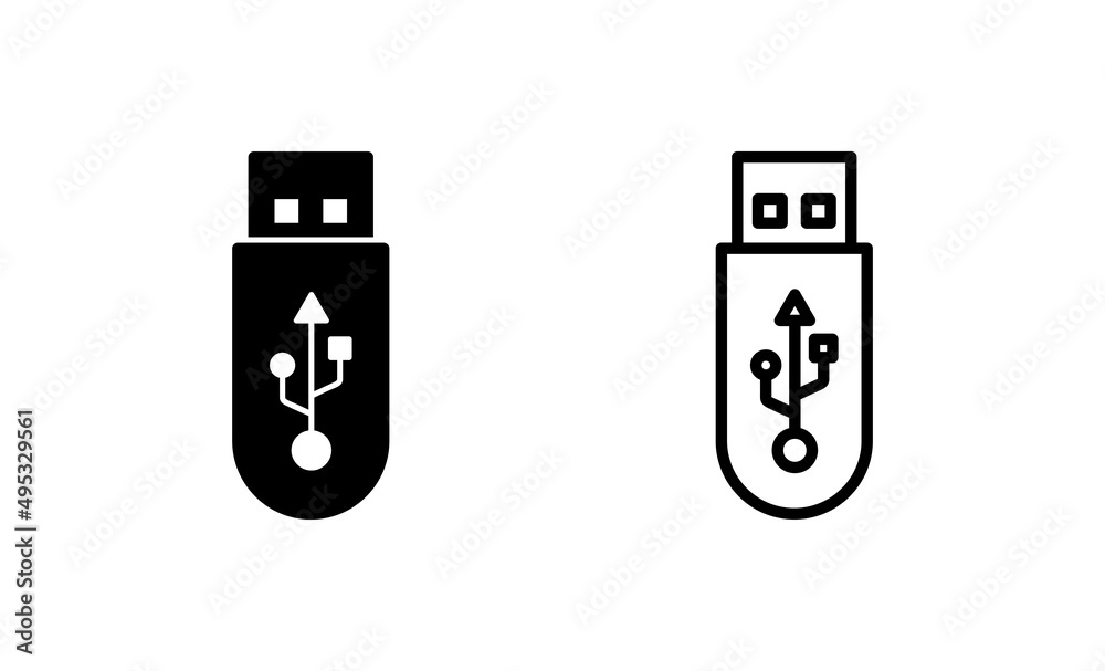 Usb icon vector. Flash disk sign and symbol. flash drive sign. Usb icon vector. Flash disk sign and symbol. flash drive sign.
