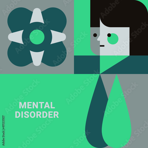 Concept of antidepressants are saving people from depression and about pills effect on mood and health. Flat cartoon vector illustration for banners, site, posters