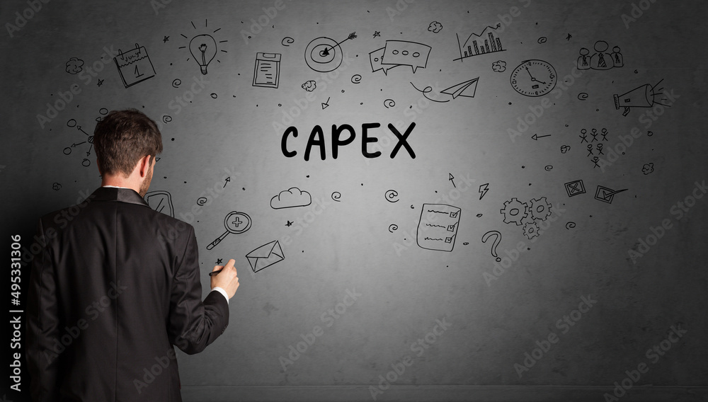 businessman drawing a creative idea sketch businessman drawing a creative idea sketch
