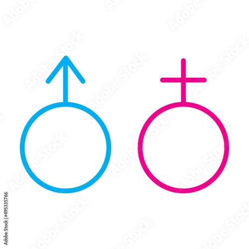 Flat sign man woman for web design. Low poly illustration. Love, romance concept. Vector illustration. stock image.