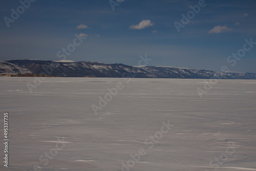 snow covered mountains