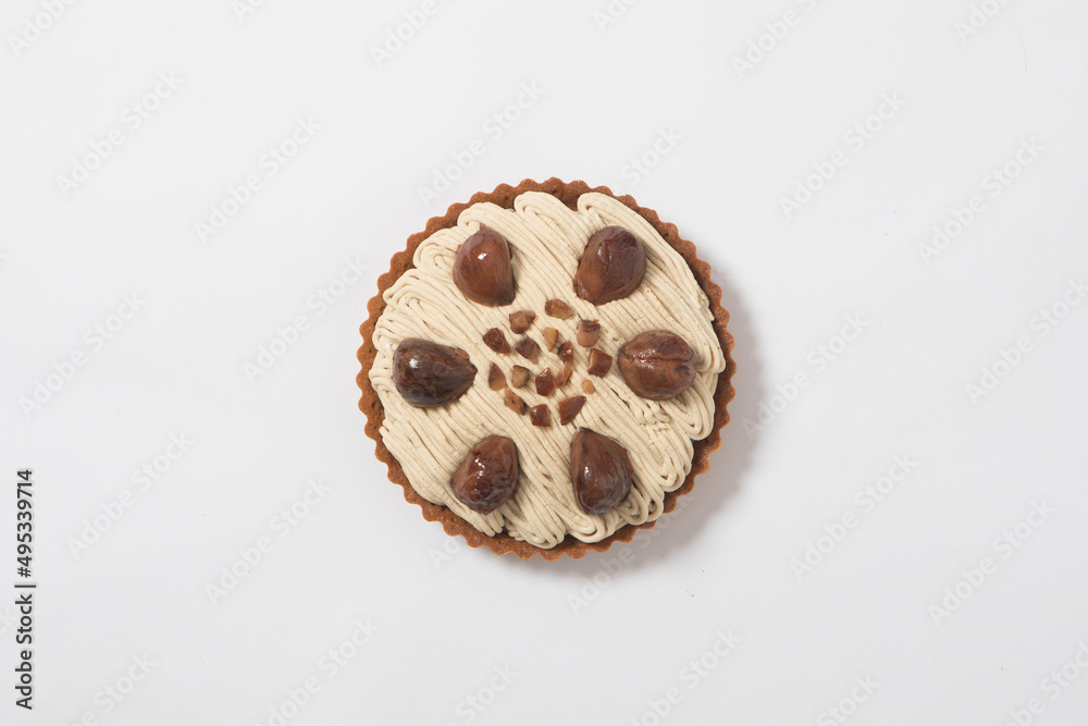 circle of chestnut cake