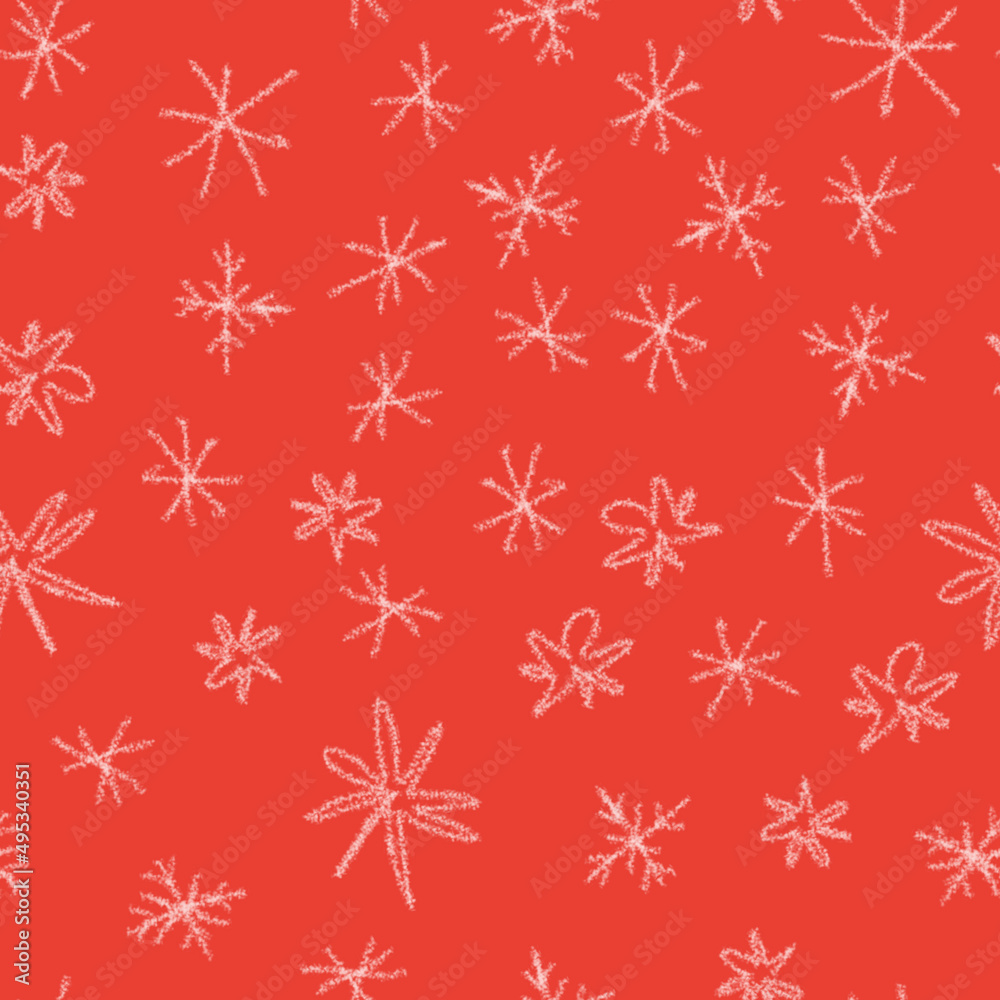 Hand Drawn Snowflakes Christmas Seamless Pattern. Subtle Flying Snow Flakes on chalk snowflakes Background. Beauteous chalk handdrawn snow overlay. Fair holiday season decoration. Hand Drawn Snowflakes Christmas Seamless Pattern. Subtle Flying Snow Flakes on chalk snowflakes Background. Beauteous chalk handdrawn snow overlay. Fair holiday season decoration.