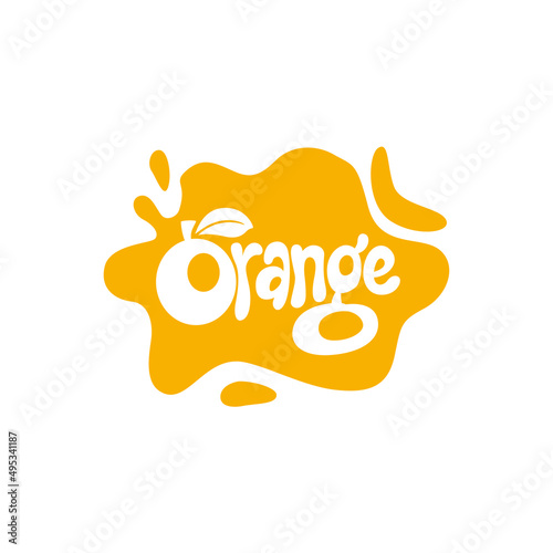 orange logo design. orange fruits