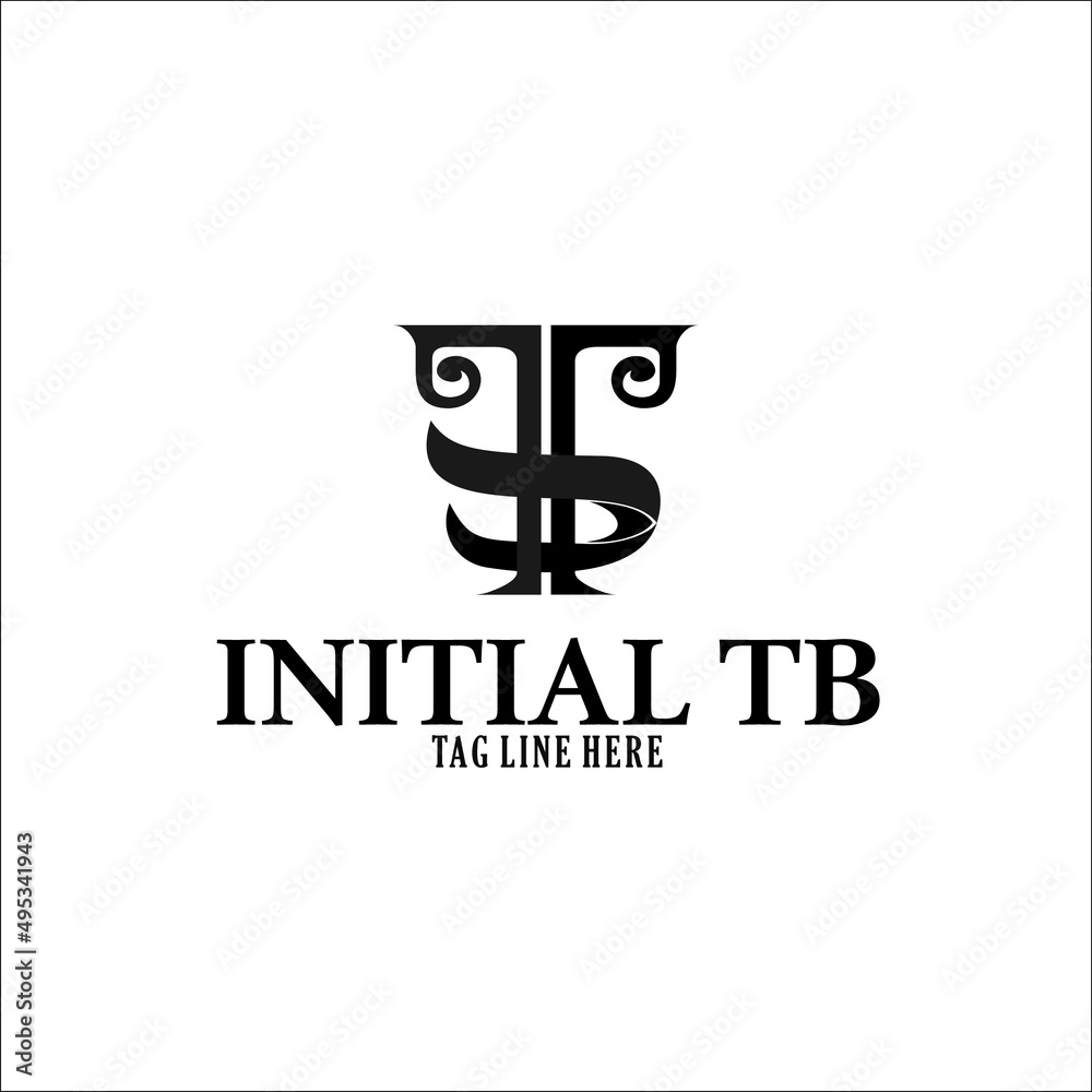 initial font tb design logo for business initial font tb design logo for business