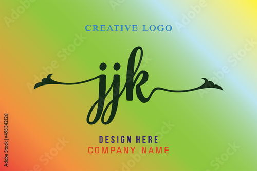 JJK lettering logo is simple, easy to understand and authoritative photo