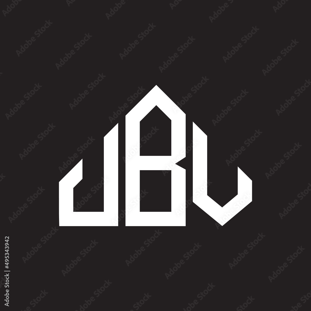 JBV letter logo design on Black background. JBV creative initials letter logo concept. JBV letter design. 
